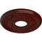 Ekena Millwork Palmetto Ceiling Medallion (Canopies up to 4 7/8"), 12 1/8"OD x 3 1/2"ID x 1"P, Brushed Mahogany CM12PMBMF - alternate 2